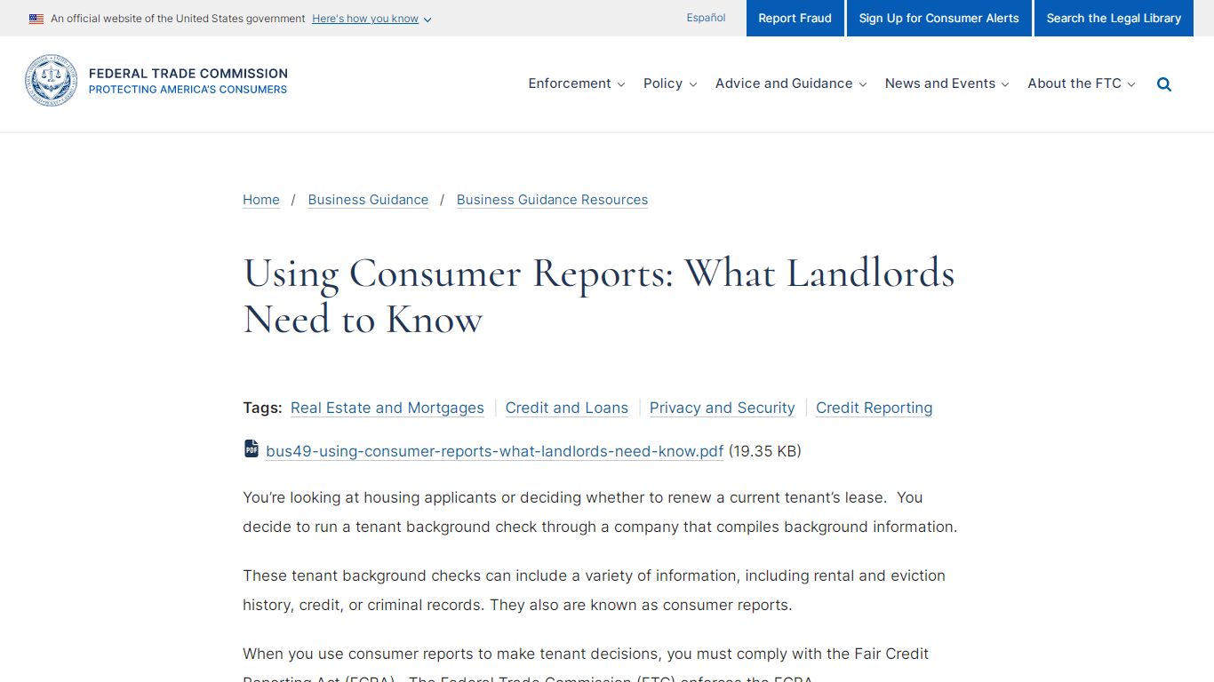 Using Consumer Reports: What Landlords Need to Know